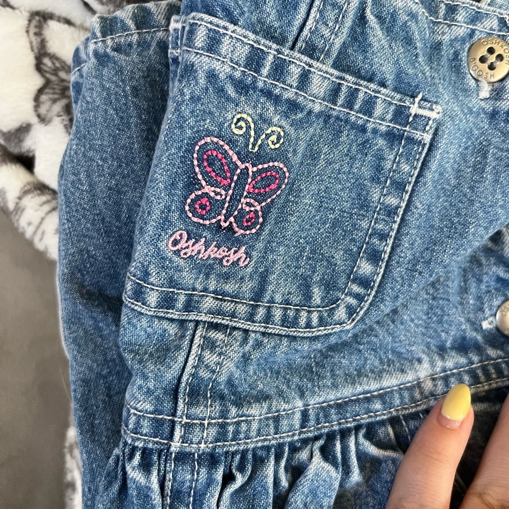 OshKosh Denim Jacket with Butterfly Embroidery